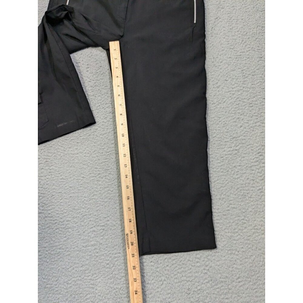 Jamie Sadock Pants Womens 4 Golf Capri Cropped Nylon Rayon Stretch Black - Picture 11 of 16